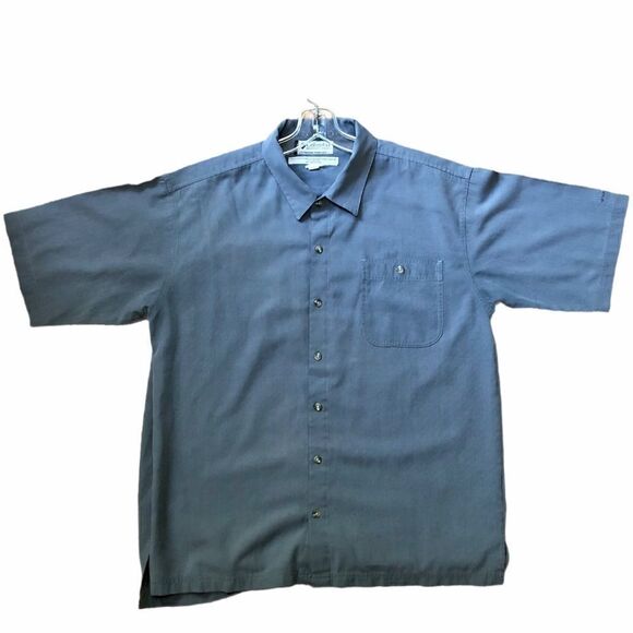 COLUMBIA GRT SHORT SLEEVE BUTTON DOWN SHIRT L - Picture 1 of 11